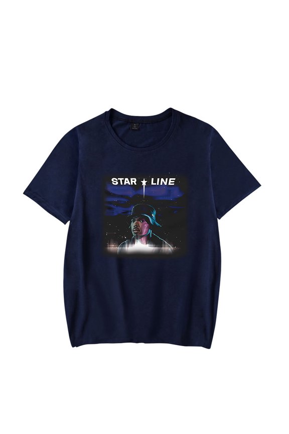 Chance The Rapper Star Line Album Merch T-Shirt Women Men Casual Crewneck Short Sleeve Fashion Tee