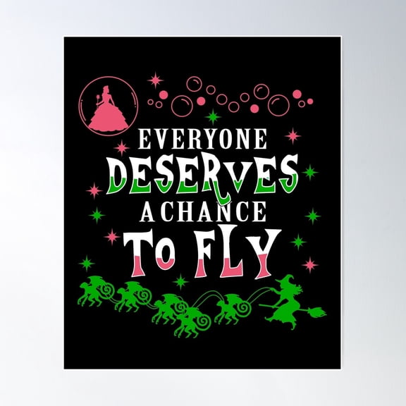 Chance To Fly Poster Wall Art, Modern Wall Decor For Living Room Bedroom, 16x24 UNFRAMED