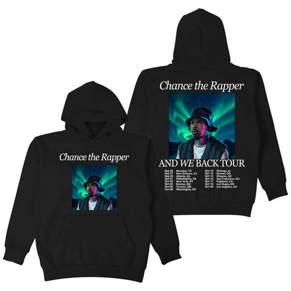 Chance the Rapper And We Back Tour 2025 Hoodie Long Sleeve Streetwear Women Men Hooded Sweatshirts