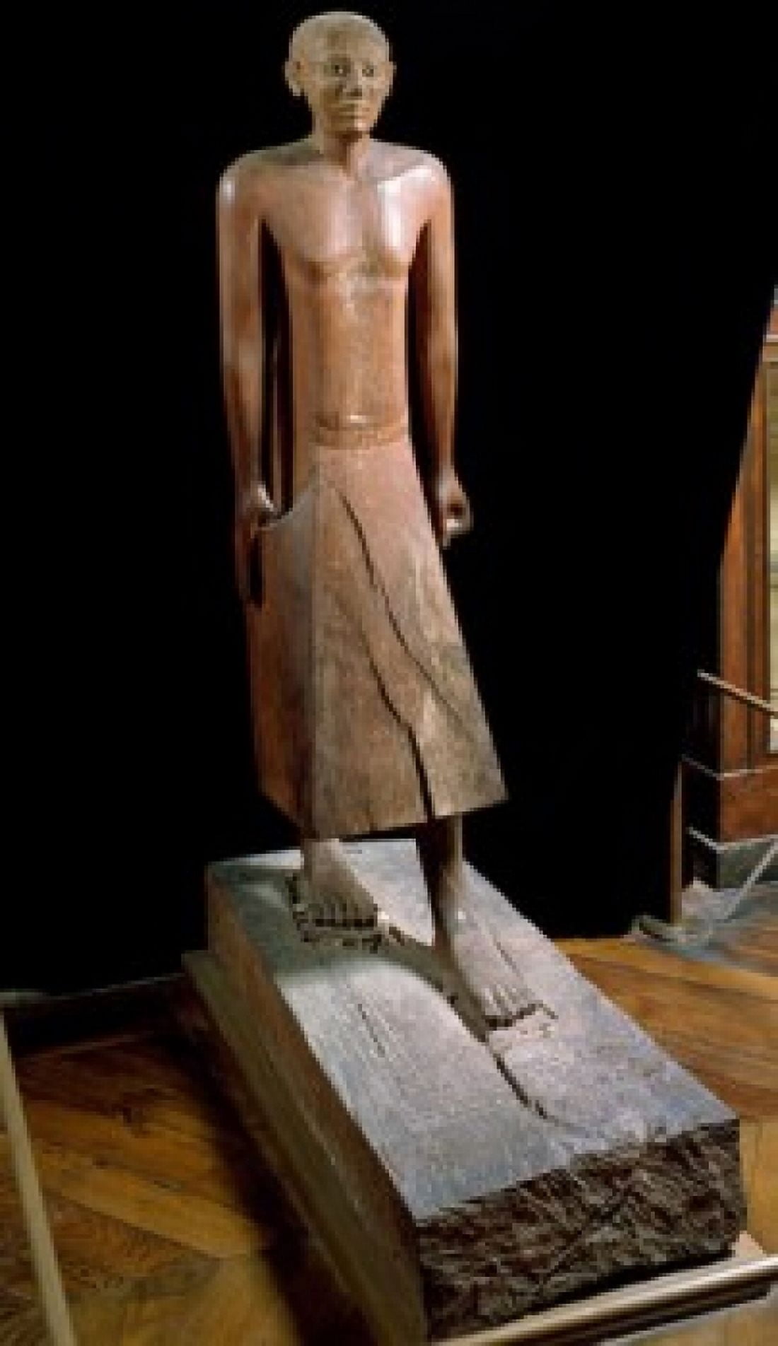 Chancellor Nakhti sculpture France Paris Musee du Louvre Canvas Art -  (24 x 36)