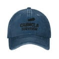 thumbnail image 1 of Chancla Survivor Adult Adjustable Classic Washed Casquette Cap Hat Baseball Cap For Man For Woman, 1 of 5