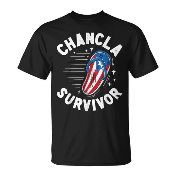 Chancla Survivor Puerto Rican Puerto Rico Spanish Joke TShirt - Walmart.com
