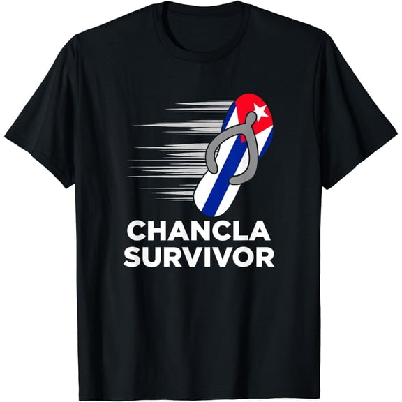 Chancla Survivor Puerto Rico Rican Flag Hispanic Heritage T-Shirt