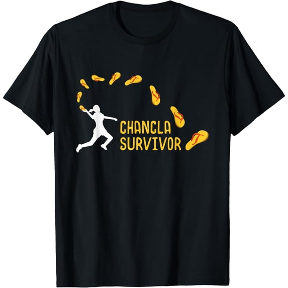 Chancla Survivor T-shirt Funny Spanish Mama Abuela T-Shirt
