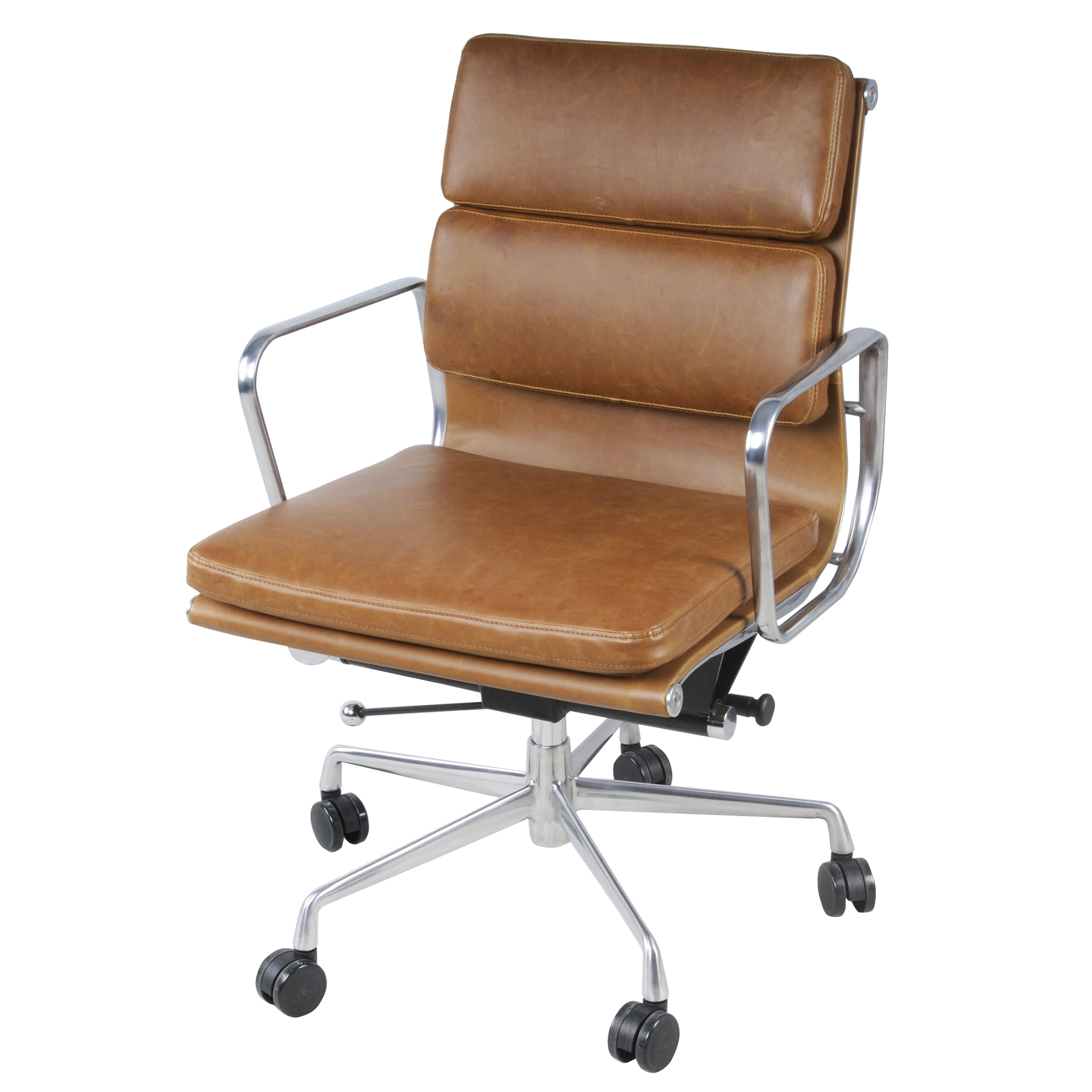 Eamesy Style Office Chair Soft Pad Low Back - Leather