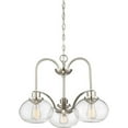 thumbnail image 1 of Chandelier 3 Light Steel-Brushed Nickel Finish Bailey Street Home 71-Bel-2242941, 1 of 6