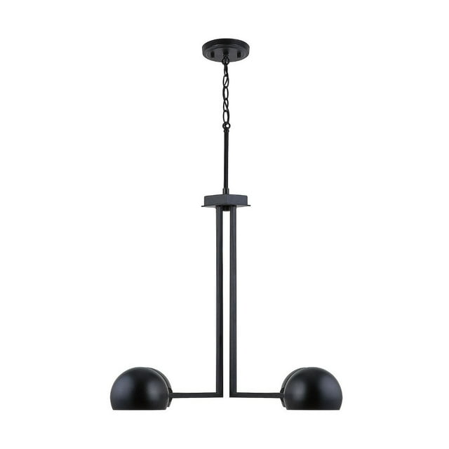 Chandelier 4 Light Matte Black Metal     -Traditional Installation Capital Lighting 433141Mb
