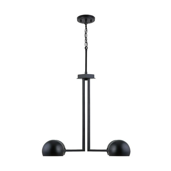 Chandelier 4 Light Matte Black Metal -Traditional Installation Capital Lighting 433141Mb