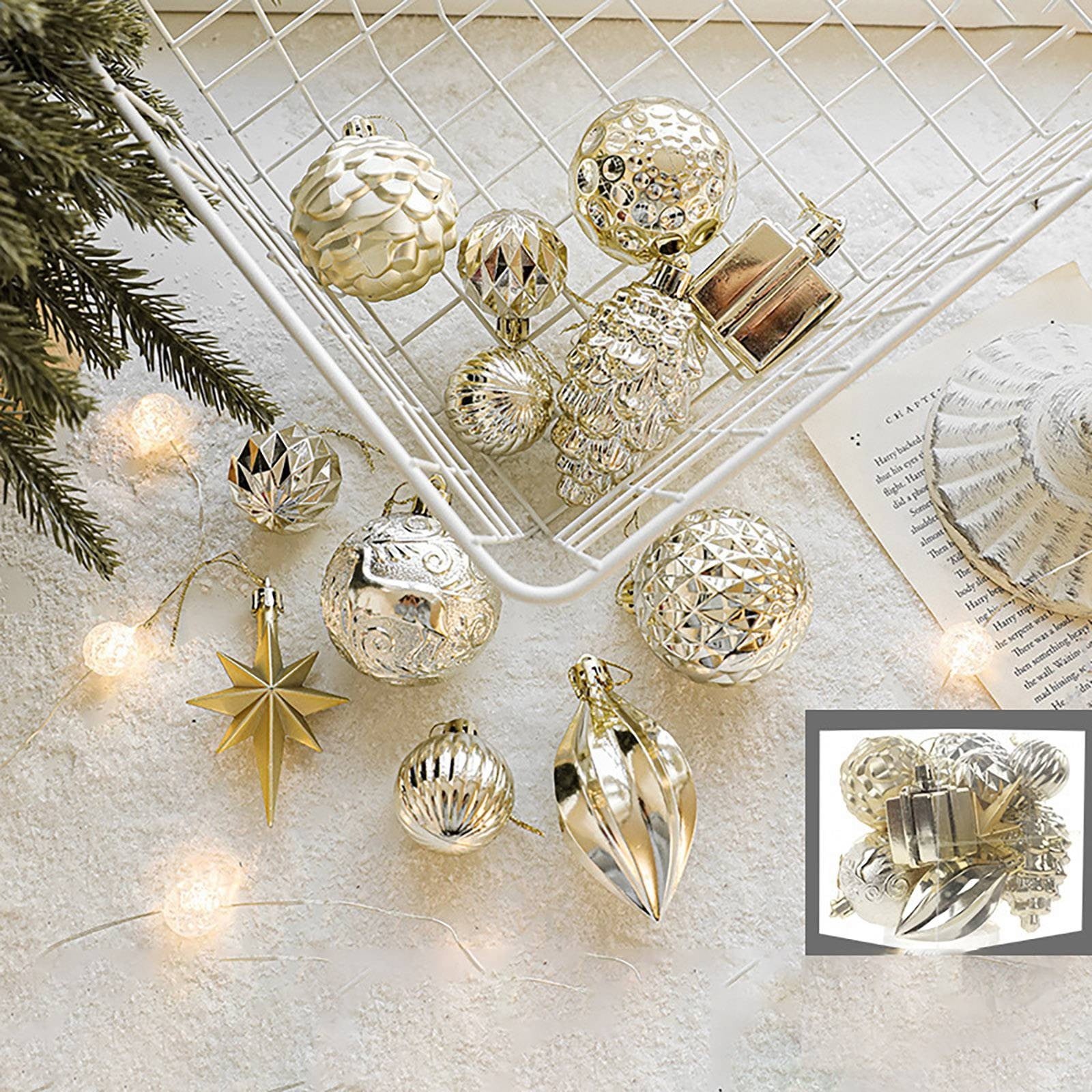 Chandelier Christmas Tree Color Electroplated Star Pendant Decoration