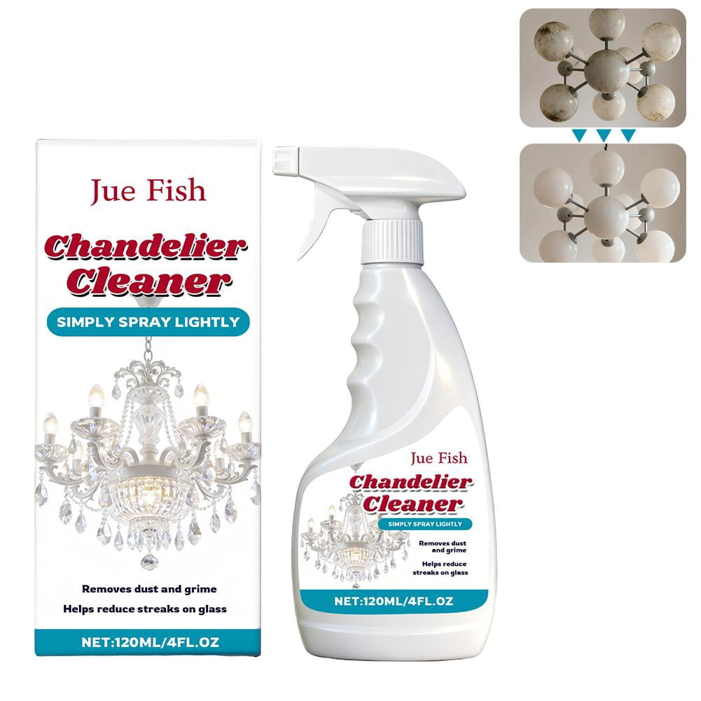 Chandelier Cleaner,No Wipe Crystal Glass and Acrylic Light Fixture ...