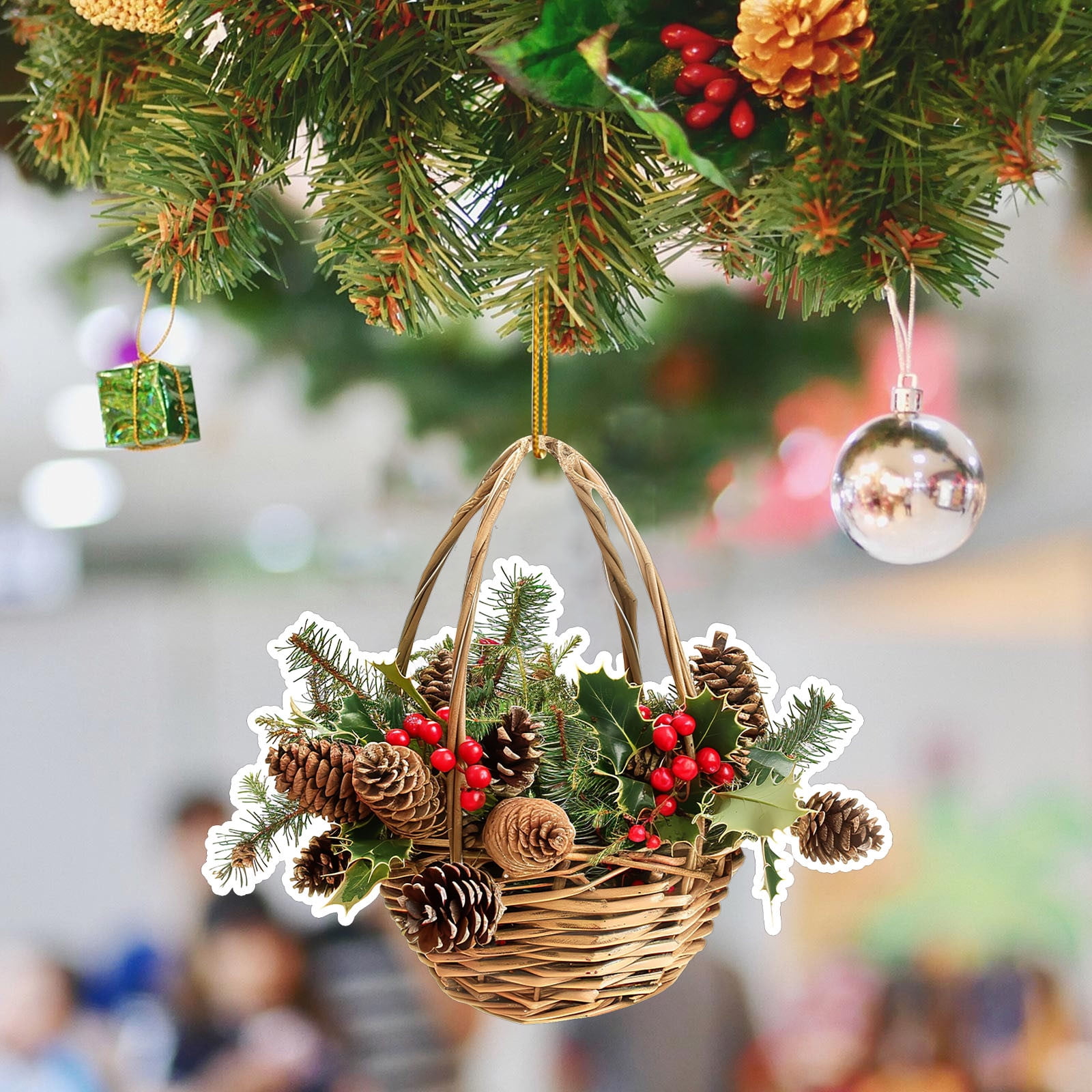 Chandelier Decorative Vintage Foil Christmas Decorations Easter Eggs