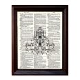 thumbnail image 1 of Chandelier - Dictionary Art Print Printed On Authentic Vintage Dictionary Book Page - 8 x 10.5, 1 of 3