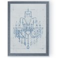 thumbnail image 1 of Chandelier Draft I - Barnwood Framed Canvas - 18 x 24 - Grey, 1 of 4