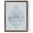 thumbnail image 1 of Chandelier Draft I - Barnwood Framed Canvas - 18 x 24 - Walnut, 1 of 4