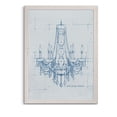 thumbnail image 1 of Chandelier Draft IV - Barnwood Framed Canvas - 17 x 20 - White, 1 of 4