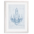 thumbnail image 1 of Chandelier Draft IV - Barnwood Framed Print - 18 x 24 - White, 1 of 4