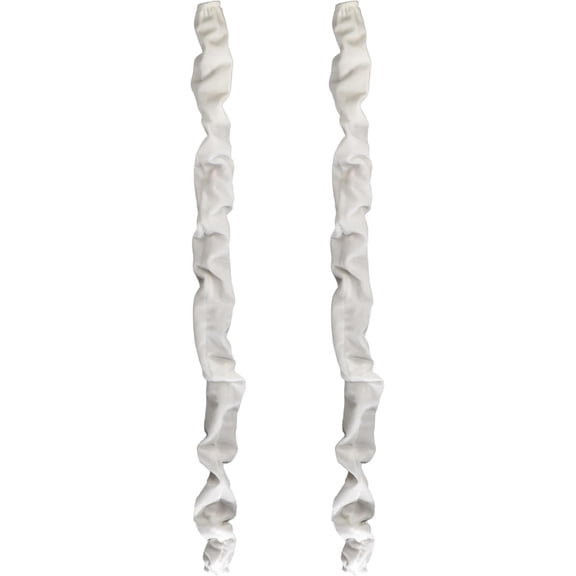 Chandelier Fabric Cord Cover 2 Pack Cream White Chandelier Chain Cover 70.8 inches Brushed Polyester Fabric Chain Sleeve Cord Hider Cable Management (None Touch Fastener)