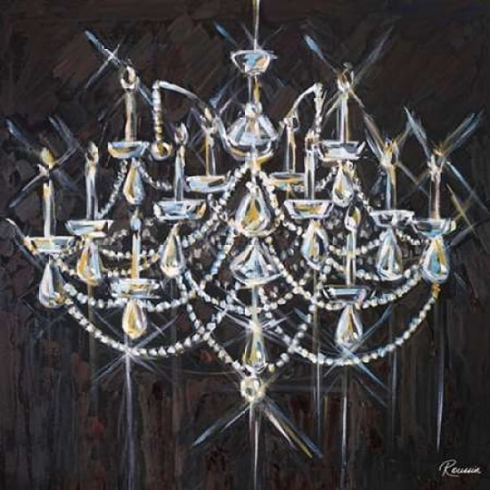 Chandelier II Canvas Art - Heather A French-Roussia (24X24)