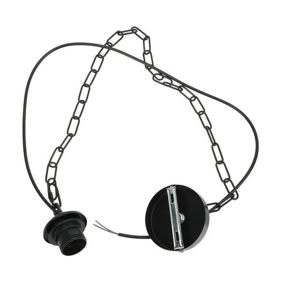 Nestingho Hanging Lamp Chain Black Iron 1 Set 39.4X3.9In