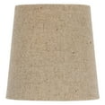 thumbnail image 1 of Chandelier Lamp Shade Clip on Shade 5 Inch Beige Linen Retro Drum Clips Onto Bulb, 1 of 1