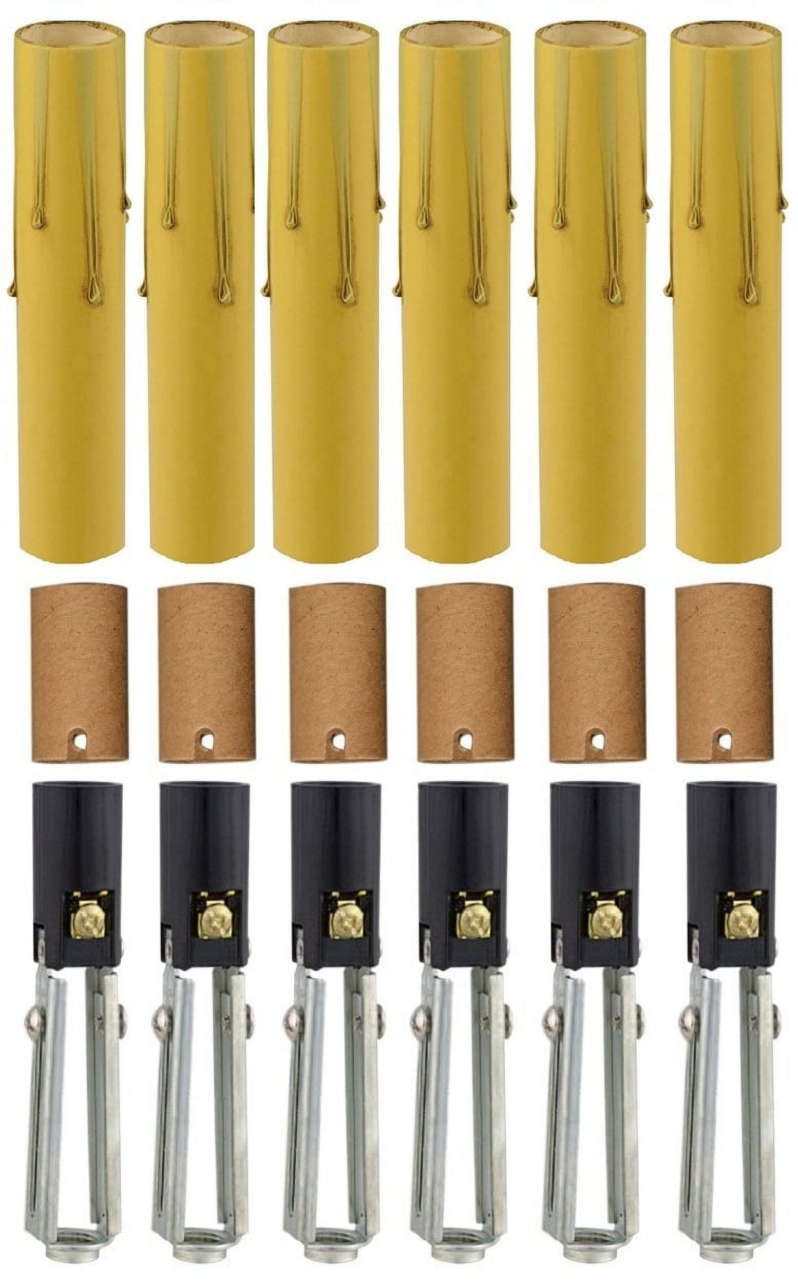 Chandelier Lighting Fixture Socket Kit, Adjustable Height Candelabra E