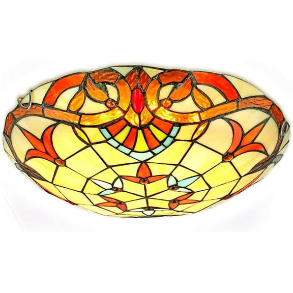 Chandelier Pendant Light Stained Glass Hummingbird Lampshade LED Ceiling Light Home Lighting Lamp Geometry Balcony Corridor Bedroom Decoration Flush Mount Creative Light