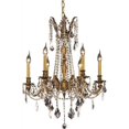 thumbnail image 1 of Chandelier Pendant ROSALIA Traditional 6-Light French Gold Golden Teak S EL-8679, 1 of 1