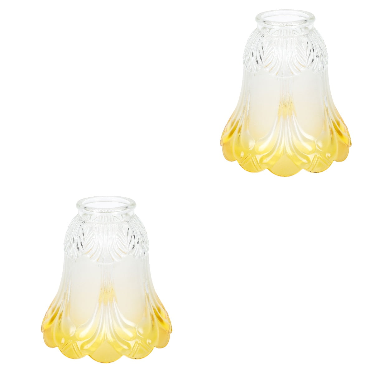 Chandelier Shade Ceiling Fan Light Covers Globe Replacement Indoor Wall Sconce Glass 2 Pieces