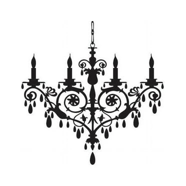 Chandelier Vinyl Graphic - Large