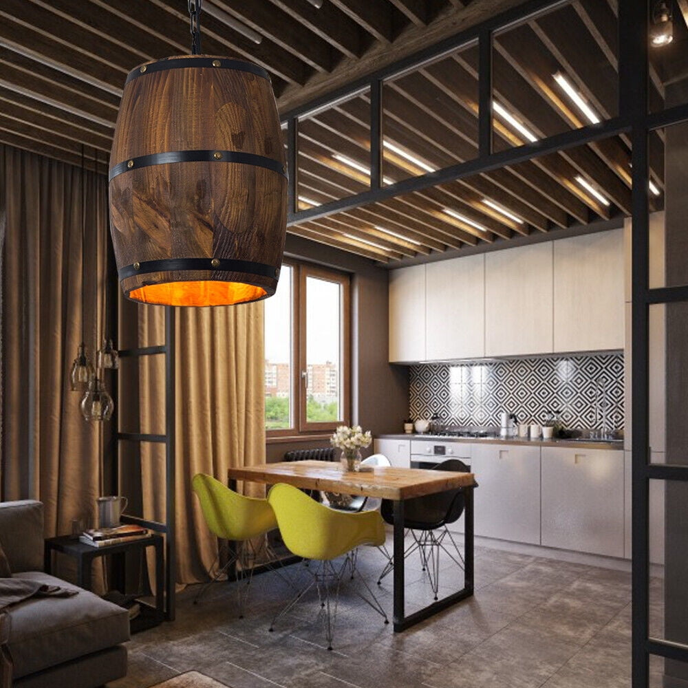 Chandelier with a Strong Industrial Vintage Atmosphere for Bedrooms, Wine Cellars, Kitchens, Bars, Cafes