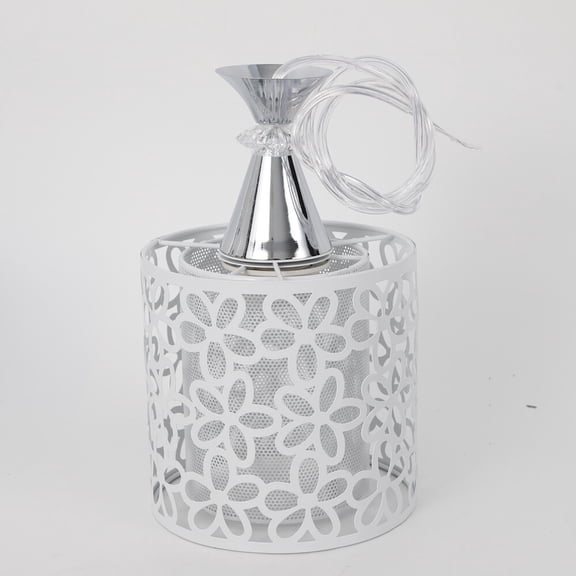 Chandeliers, Ceiling Lights, Pendant Light, 3 Head Round Dining Chandelier, Crystal Flower Shade, White Carved Floral Design, E27 Base, Iron Structure, Anti-Rust, Modern Elegant Lighting