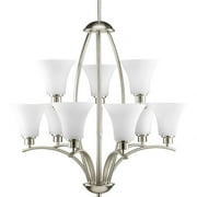 Chandeliers Light 9 Light in Transitional and Traditional Style 28 inches Wide By 27.75 inches High-Brushed Nickel Finish Bailey Street Home