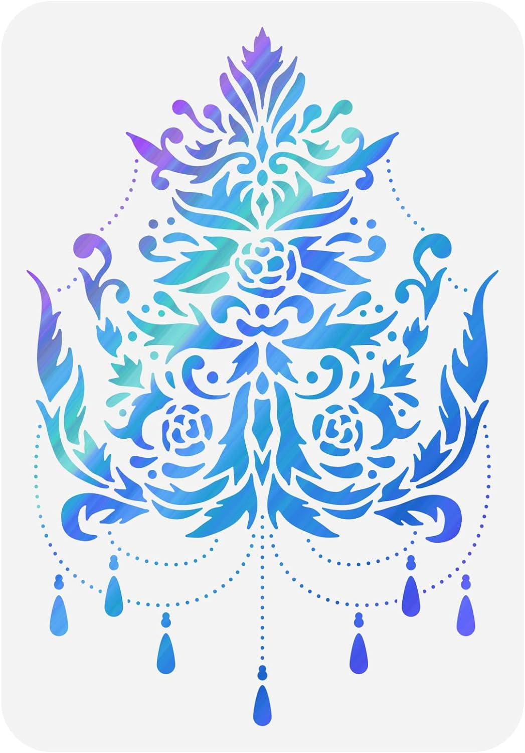 Chandeliers Stencils Template 8.3x11.7 inch Chandelier Stencil with ...