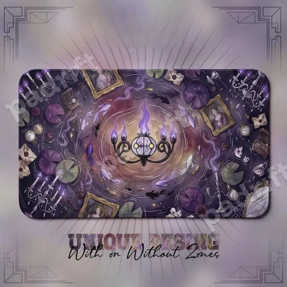 Chandeluree Gothic TCG Playmat, XL Gaming Mouse Pad, Desk Mat