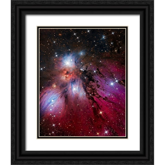 Chander, Vikas 15x18 Black Ornate Wood Framed with Double Matting Museum Art Print Titled - The Angel Nebula