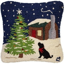 Chandler 4 Corners Wool Pillow Home Decór Artist-Designed Outdoor Tree with Dog All Ages 1 Pack