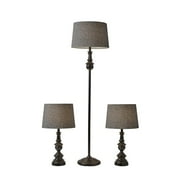 SIMPLEE ADESSO Chandler 3 Piece Floor and Table Lamp Set