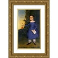 thumbnail image 1 of Chandler, Joseph, Goodhue 12x18 Gold Ornate Wood Framed with Double Matting Museum Art Print Titled - Portrait of Miss Annis Griffen, 1 of 4