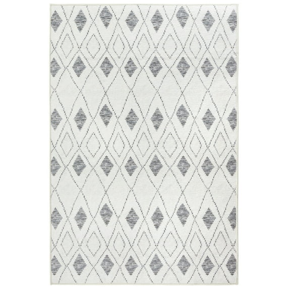 Dash & Albert Chandler Machine Washable Rug, 2' 6" x 8', Ivory