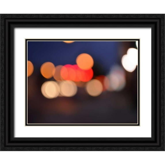 Chandler, Sharon 14x12 Black Ornate Wood Framed with Double Matting Museum Art Print Titled - Bokeh Abstract VI
