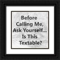 thumbnail image 1 of Chandler, Sharon 15x15 Black Ornate Wood Framed with Double Matting Museum Art Print Titled - Phone Snark II, 1 of 4