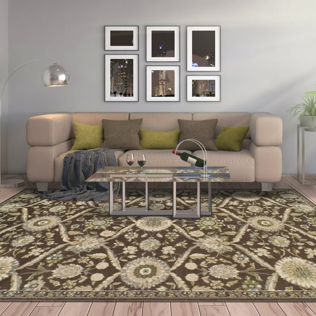 Chandler Traditional Floral Medallion Indoor Area Rug by Blue Nile Nills - 4' x 6', Multi-Color