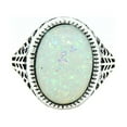 thumbnail image 1 of Chandler Womens Statement Ring Fire Opal Filigree Setting Ginger Lyne Collection, 1 of 6