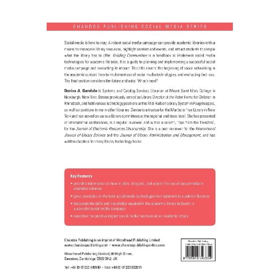 Pre-Owned Chandos Publishing Social Media: Building Communities : Social Networking for Academic Libraries (Paperback)