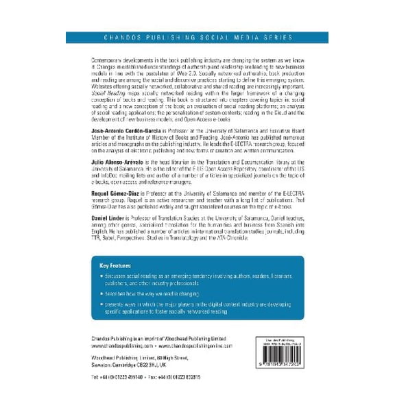 Pre-Owned Chandos Publishing Social Media: Social Reading : Platforms, Applications, Clouds and Tags (Paperback)