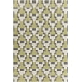 thumbnail image 1 of Hand-Woven Contemporary Flatweave Rug 7'9x10'6 Green/ Grey/ White, 1 of 5