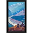 thumbnail image 1 of Chandra-Bhaga (Path to Triloknath) 24x40 Large Black Ornate Wood Framed Canvas Art by Nicholas Roerich, 1 of 2