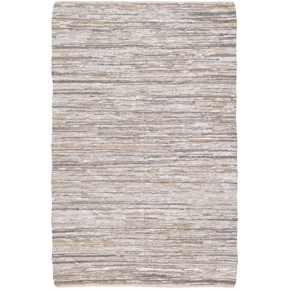 Hand-Woven Contemporary Reversible Rug 7'9x10'6 Silver/Grey/Tan