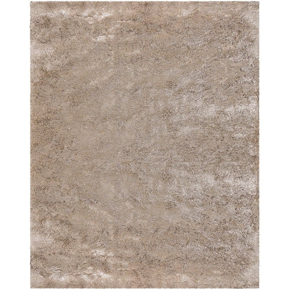 Hand-Woven Contemporary Rug 7'9 Round Beige