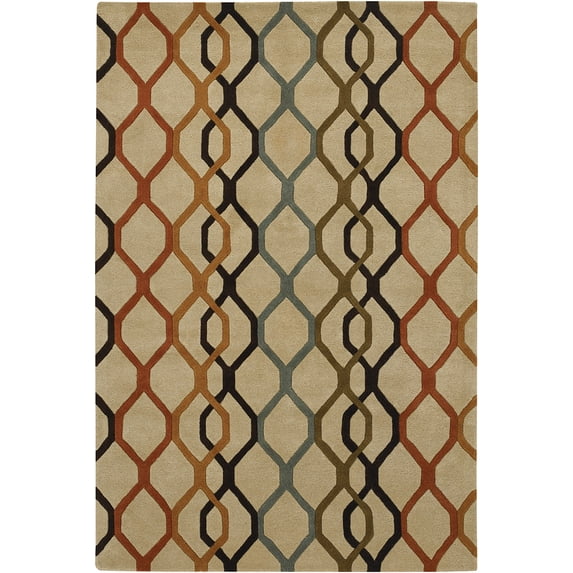 ROWE Hand Tufted ROW-11125 Rectangular 5' x 7'6 Area Rug WL-1912-CR